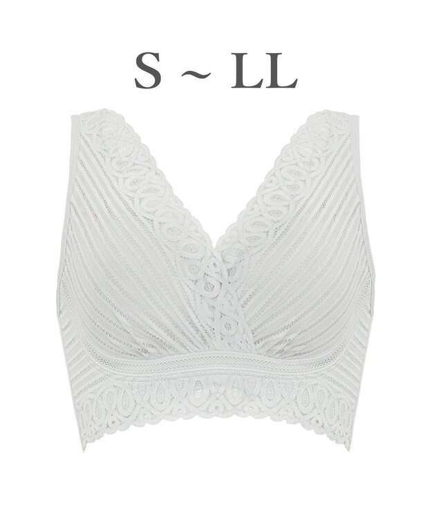 BRADELIS New York 【BRADELIS Me】Sweet Night Bra ノンワイヤー 補正 ナイトブラ 就寝中のバスト崩れを防ぐ ブラジャー ブラデリス パールグレー