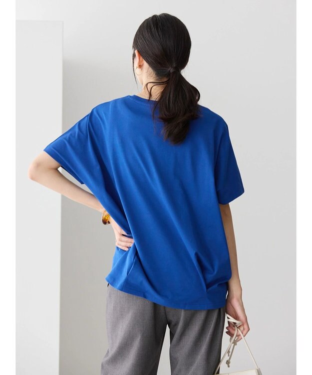 AMERICAN HOLIC 接触冷感裾タックカットプルオーバー Blue