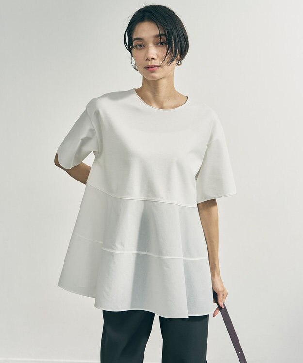 UNFILO BEAUTY FORM-T コンビティアード Ｔシャツ オフ