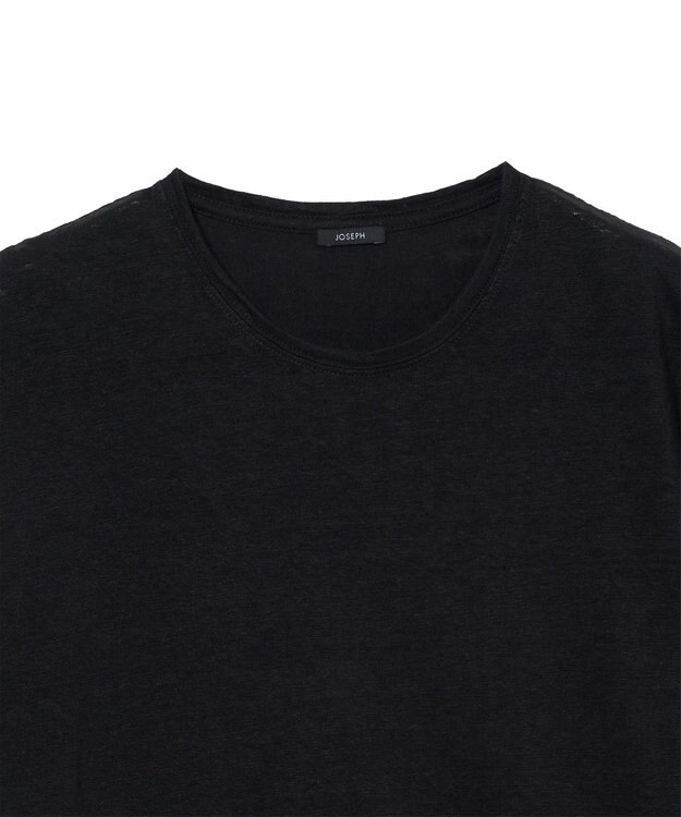 JOSEPH 【洗える】リネンジャージー　ティーシャツ Black