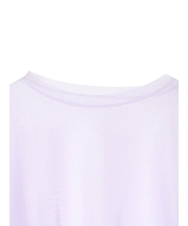 Green Parks シアーきらきらニットプルオーバー Purple