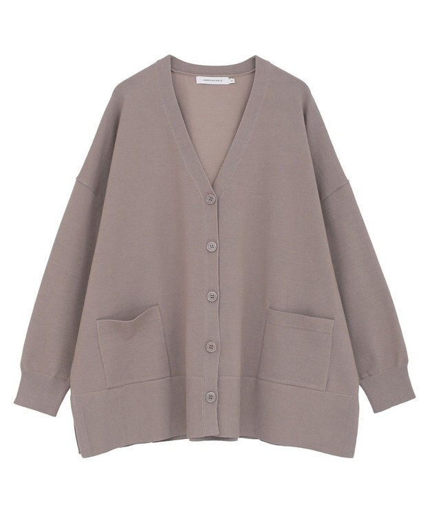 AMERICAN HOLIC バイパチVネックルーズカーディガン Beige