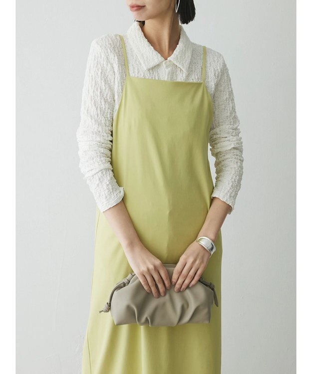 Green Parks AnriettMusee ふくれジャガードシャツ Off White