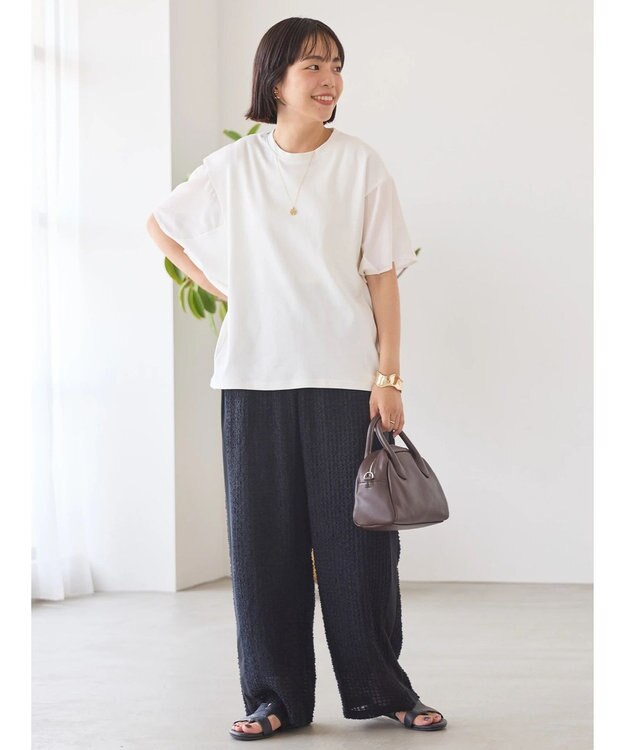 AMERICAN HOLIC 刺繍スクエアパンツ Black