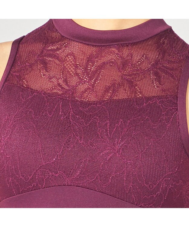 Chacott ハイネックレオタード プラム