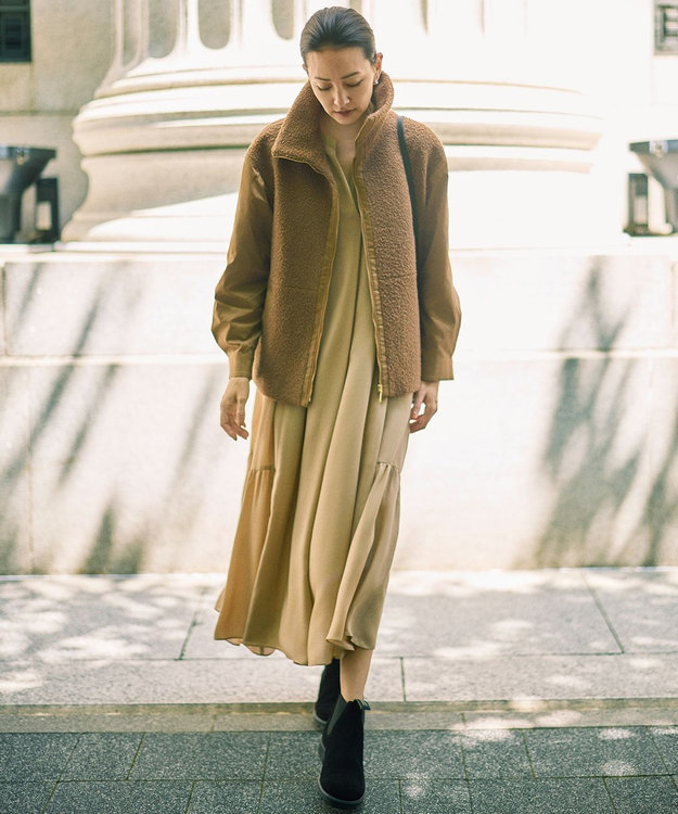 自由区【今季新作】ソフトシルクビエラワンピース 自由区 ワンピース ソフトシルクビエラ : ZOZOTOWN Yahoo!店