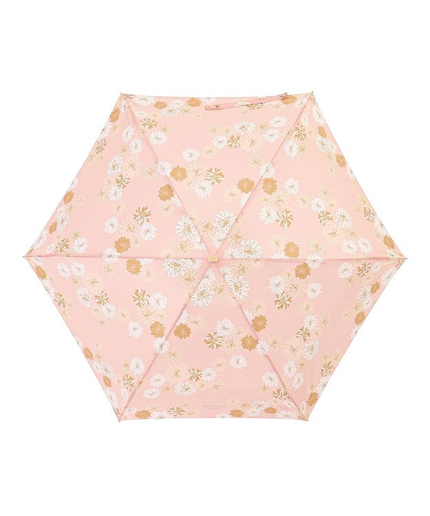 MOONBAT PAUL&JOE ACCESSOIRES(ポール＆ジョー アクセソワ) 折りたたみ傘 5段ミニ 総柄クリザンテーム ピーチ