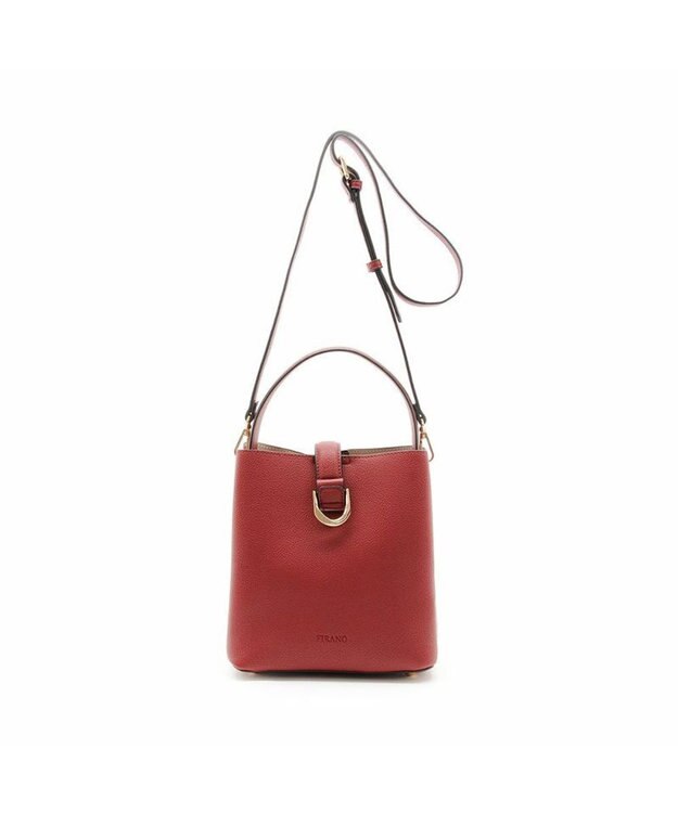 MioFIRANO ベルトフラップショルダーバッグ 2WAY　FIRANO フィラノ DARK RED