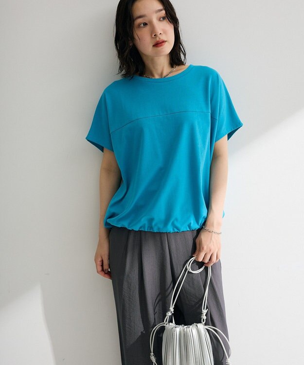 Green Parks 超冷感ドロストフレンチプルオーバー Blue