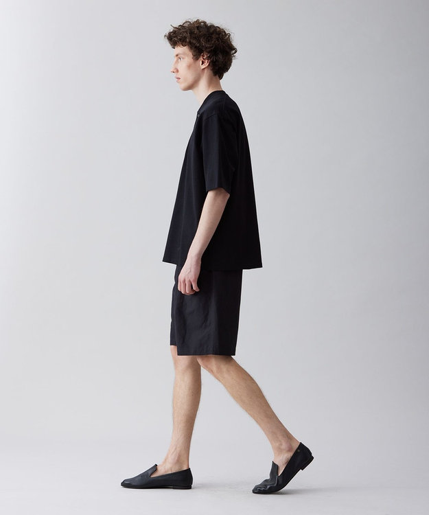 UNFILO MENS 多機能 ヘンリーネックＴシャツ ブラック