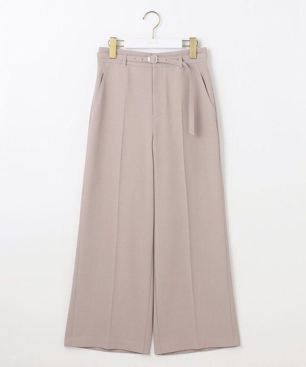 ANY SIS L 【UVカット・接触冷感・吸水速乾】スマートビューティストレッチ  ワイドパンツ グレージュ