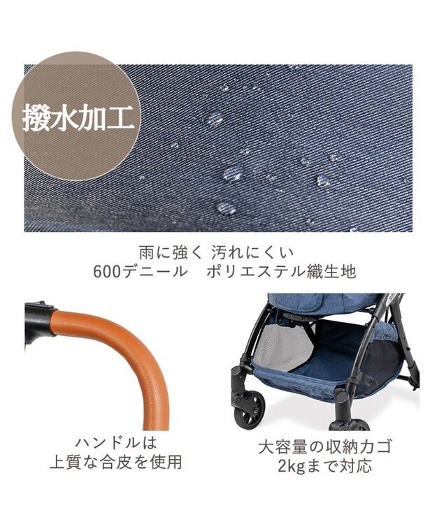 PET PARADISE smooca ネオ ワンロック ペットカート《デニム調》 インディゴブルー