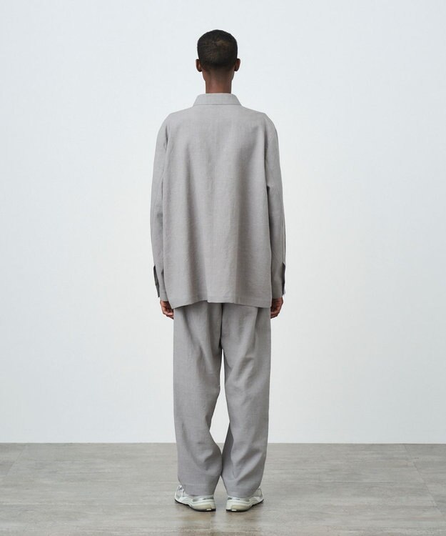 ATON KYOTO TSURIZOME LINEN | シャツジャケット - UNISEX GRAY