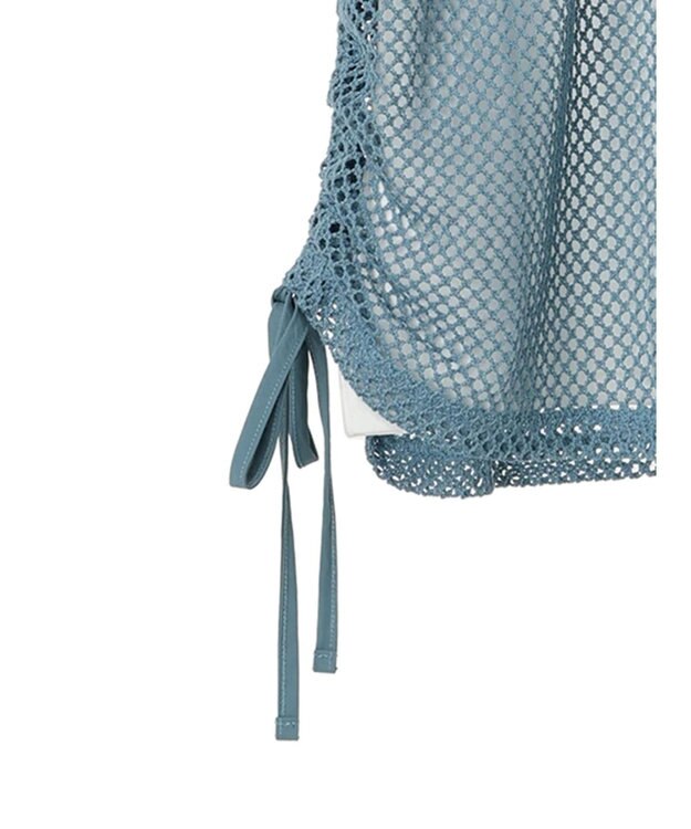 Green Parks ＳＥＴ２点　メッシュ＋ノースリーブロゴプルオーバー Blue