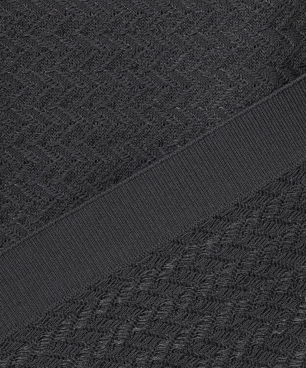 JOSEPH HOMME ヘリンボンボーダー　ポロ グレー系