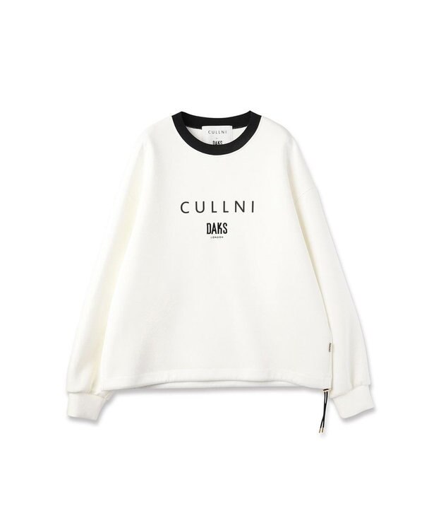 DAKS CULLNI for DAKS ロゴ長袖プルオーバー ホワイト