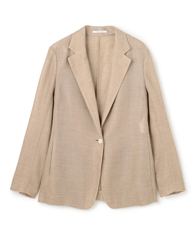 BEIGE， LIATRIS / シアー テーラードジャケット Flax