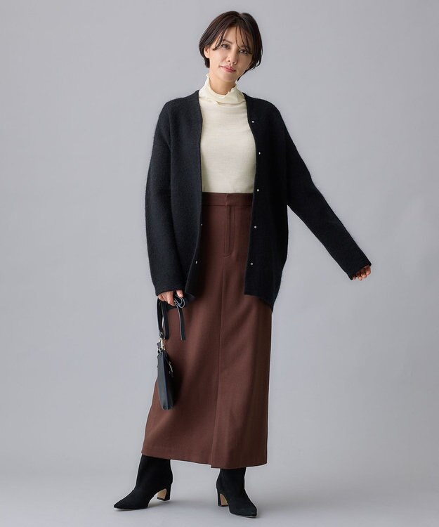 自由区 S 【WEB限定カラーあり・昨年大人気商品をアップデート】モヘアニット アウター [WEB限定]ブラック系