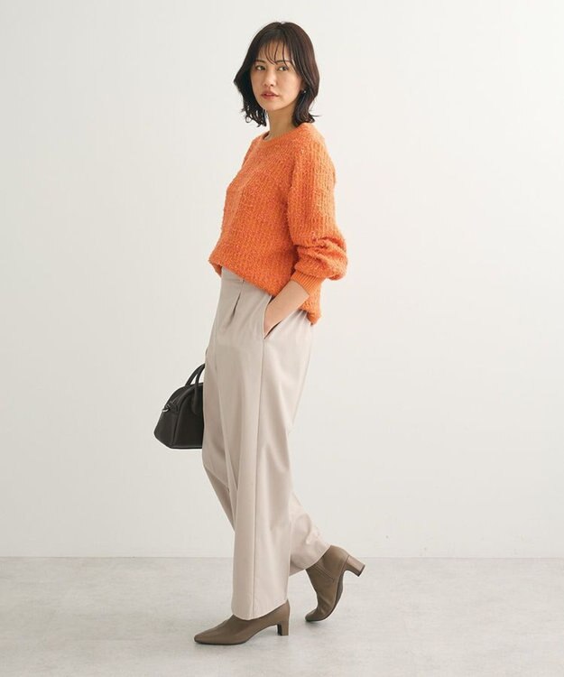 Green Parks テープヤーンニットプルオーバー Orange