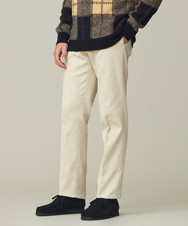 J.PRESS MEN 【Handyeing】コーデュロイ パンツ アイボリー系