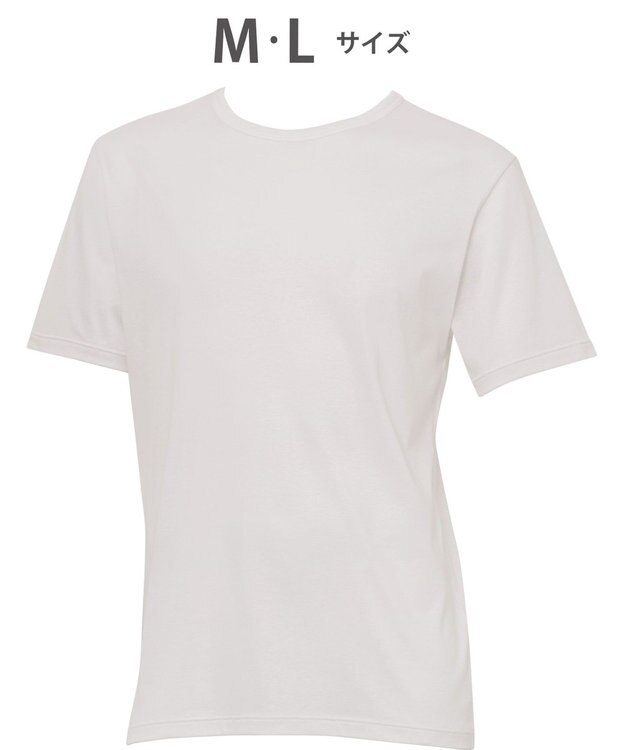 WACOAL MEN WACOAL MEN インナー 3分袖 オーガニックコットン100％ 通気性 吸汗速乾 抗菌防臭 クルーネック 肌着 メンズ WL5024 /ワコールメン ベージュ