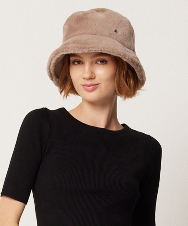 TOCCA 【UVカット・吸水速乾・防臭】FUR BUCKETHAT バケットハット ベージュ系