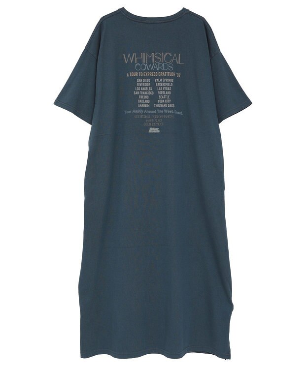 AMERICAN HOLIC 【選べる丈】ツアーロゴ加工Tワンピース Navy