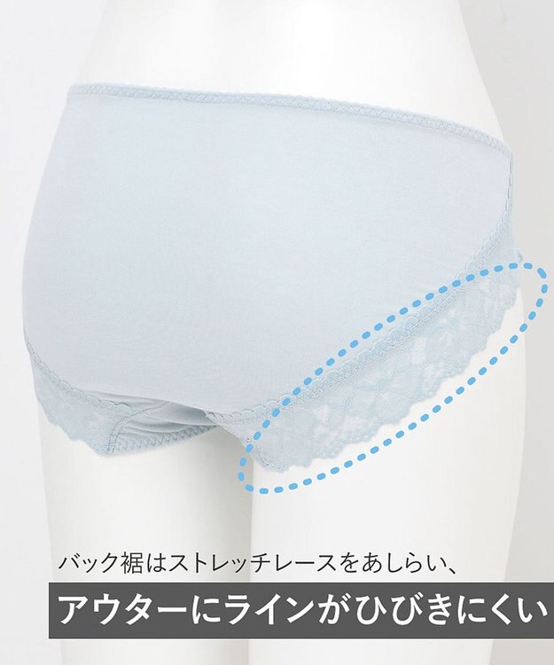 Wing ショーツ　【デイリーフィット　ショーツ】　はきこみ丈ふつう　ウイング／ワコール　EC1000 サックス