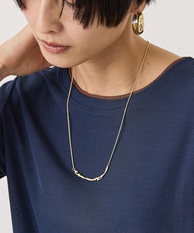AMERICAN HOLIC ニュアンススマイリーネックレス Gold