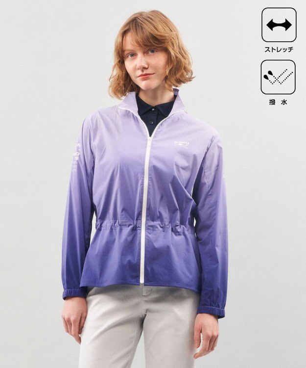 23区GOLF 【WOMEN】【ストレッチ/撥水】グラデーション ブルゾン ネイビー系