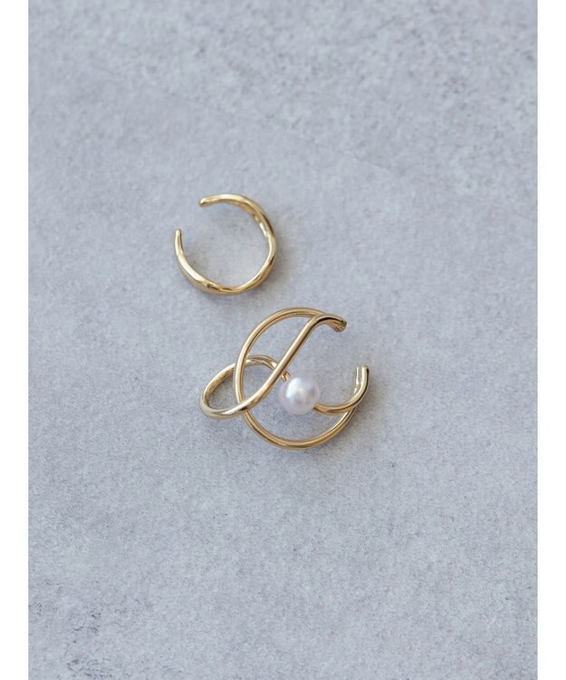 AMERICAN HOLIC パールイヤカフセット Gold