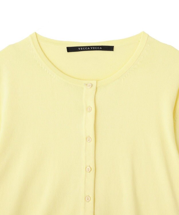 YECCA VECCA シアーMIXカーディガン Off White