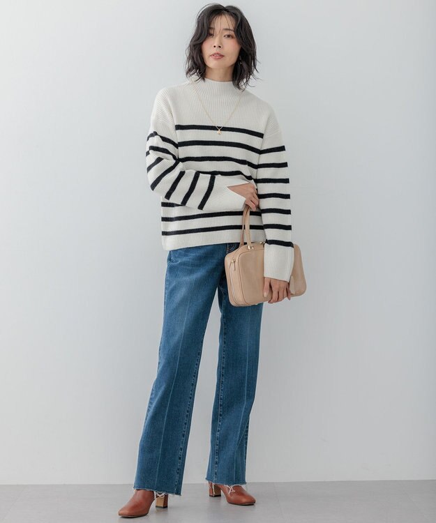 23区 【RED CARD TOKYO×23区】デニム フレアパンツ ミッドブルー