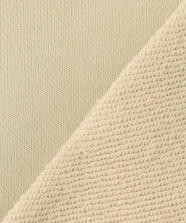 UNFILO MENS ナイロン裏毛 クルーネック ベージュ