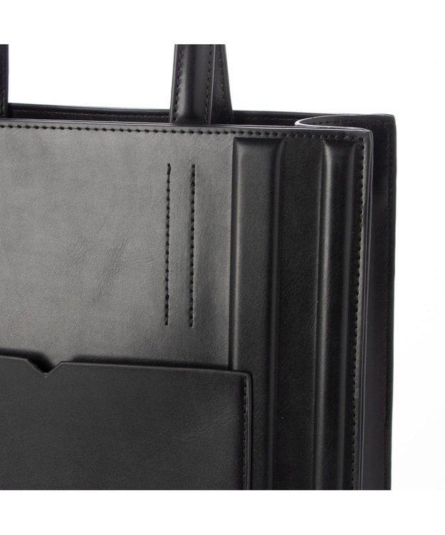 UNBILLION カシュカシュ cachecache / パネル型押し2wayトート ブラック