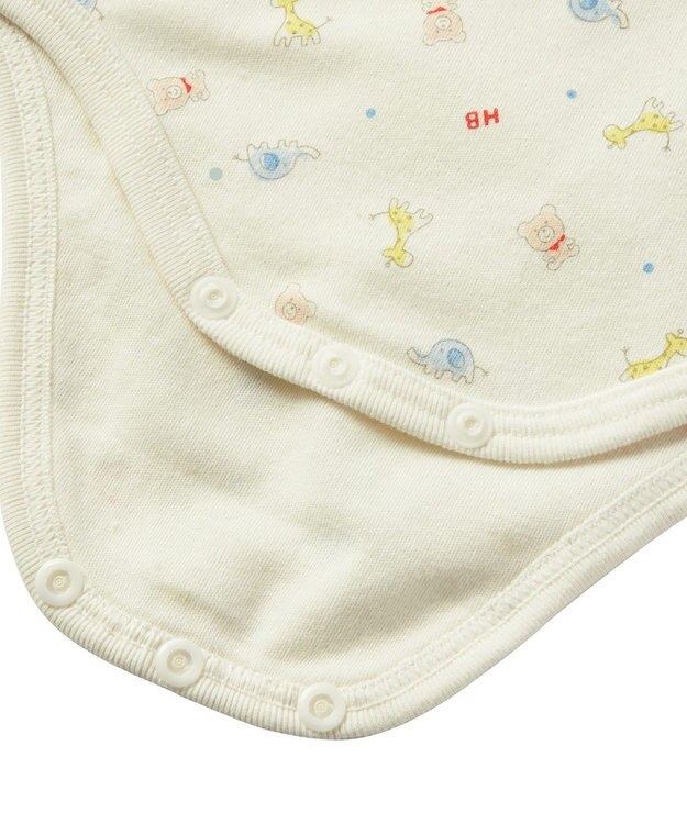 MIKI HOUSE HOT BISCUITS 【70-90cm】 長袖ボディシャツ２枚セット(かぶり仕様) マルチ