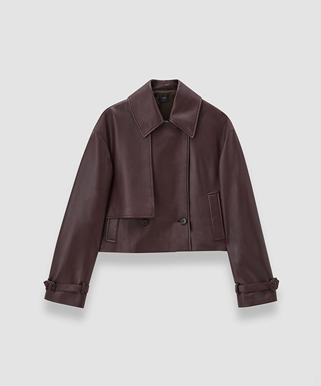 JOSEPH ナッパレザーブレーズ　ジャケット　 Maraschino