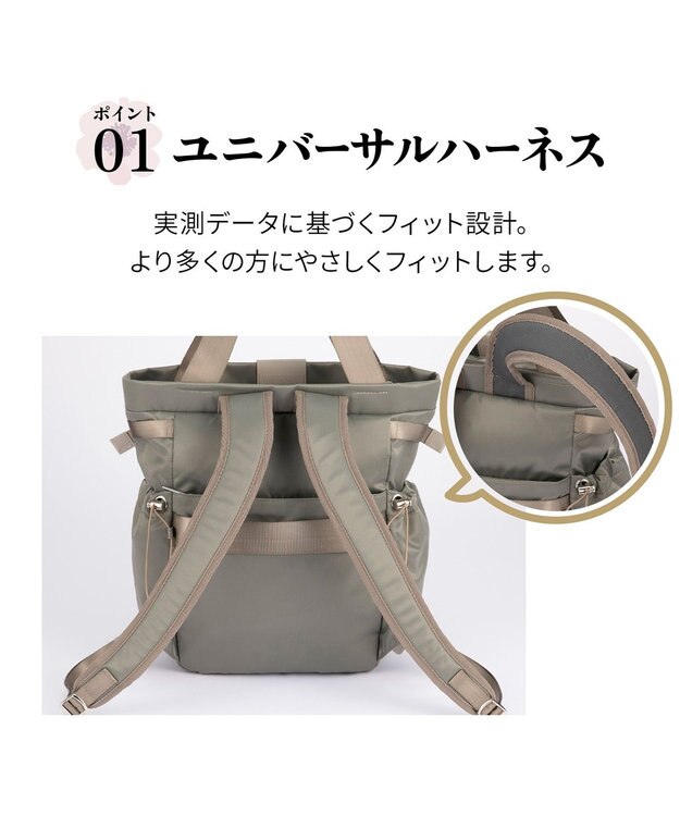 ACE BAGS & LUGGAGE Kanana project PJ16-2nd リュックサック  B5サイズ 13L 軽量 20144 カナナ プロジェクト グレージュ