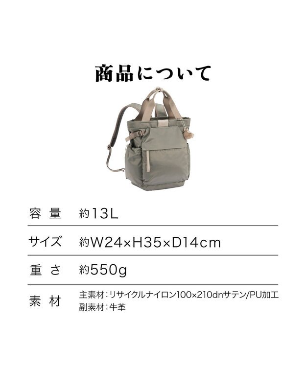 ACE BAGS & LUGGAGE Kanana project PJ16-2nd リュックサック  B5サイズ 13L 軽量 20144 カナナ プロジェクト グレージュ