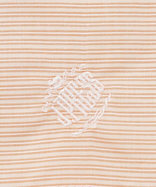 J.PRESS MEN ストライプハンカチ ブラウン系1