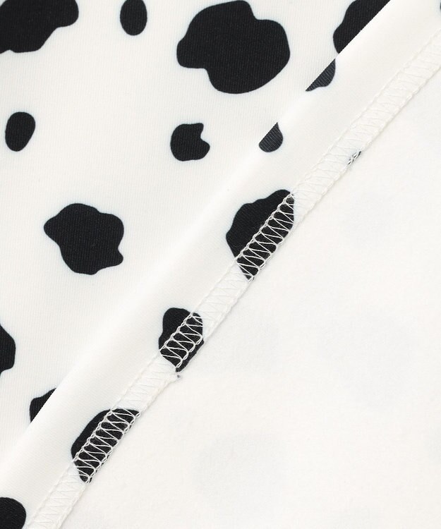 PW CIRCULUS 【WOMEN】スノーレオパード裏フリースモックネックT ホワイト系5