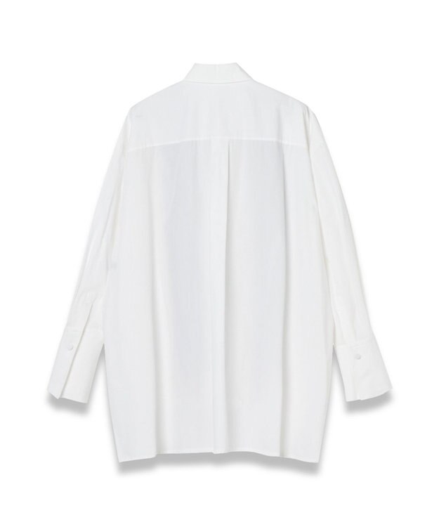 JOSEPH 【洗える】ポプリンカラーブロック　リラックスブラウス B&W Quail