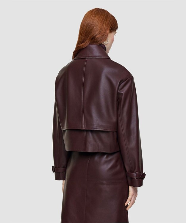 JOSEPH ナッパレザーブレーズ　ジャケット　 Maraschino