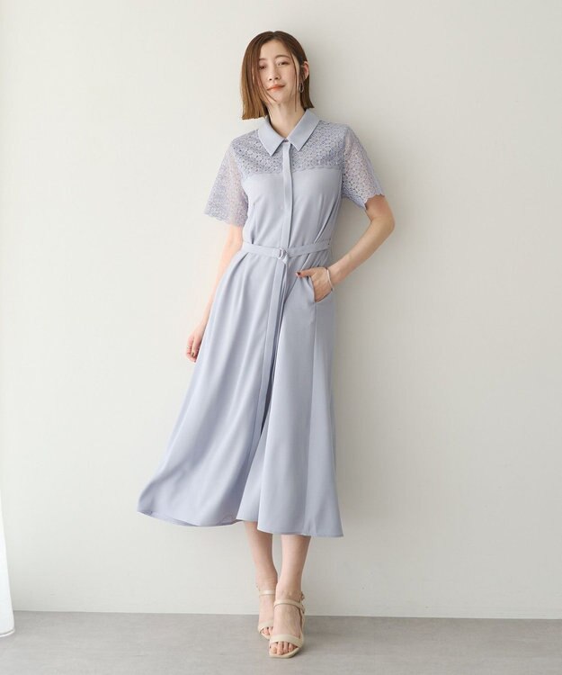レース切替ワンピース / YECCA VECCA | ファッション通販 【公式通販