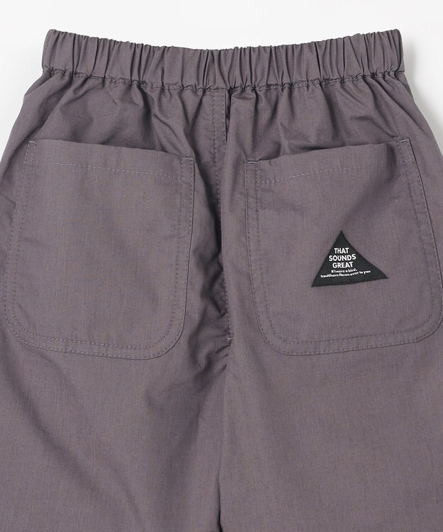 ANY KIDS ポプリン ハーフパンツ チャコール