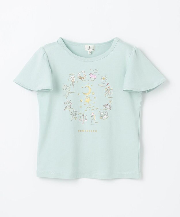 組曲 KIDS 【UVカット加工】【110-140㎝】12星座 Tシャツ アクア