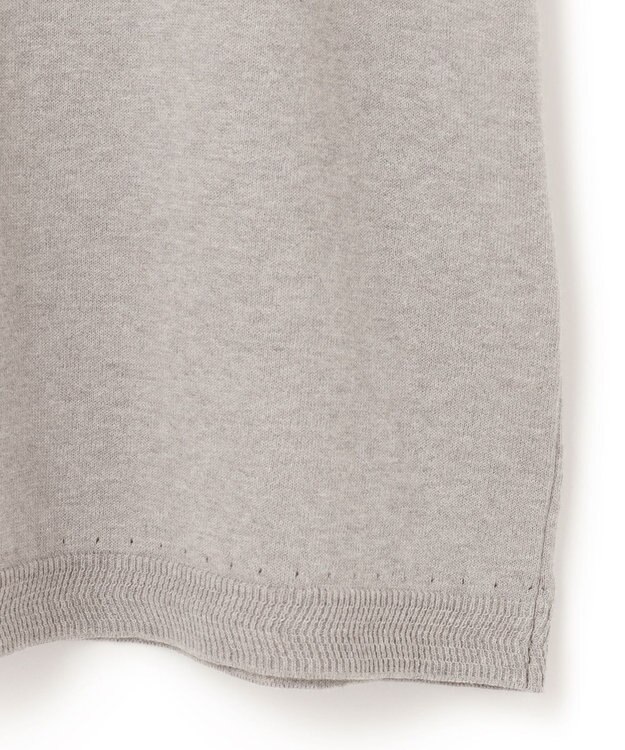 JOSEPH HOMME ファインクレスコクレープ　半袖ニット ライトグレー系