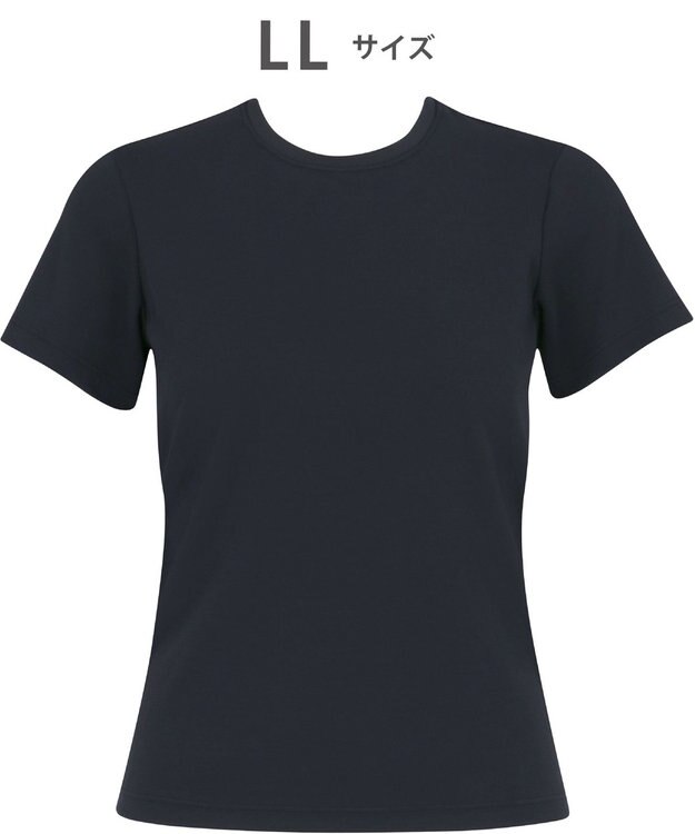 WACOAL 【一般医療機器】 リカバリーウェア 【＆RECOVERY】 ブラトップ カップ付きTシャツ 疲労回復 血行促進 筋肉のコリ改善 上向きのバストライン 3分袖 半袖 レディース CKC710 /ワコール ブラック