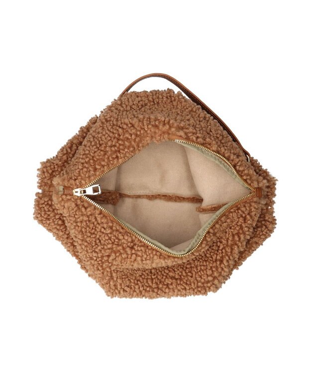 INTER-CHAUSSURES 【ANDREA CARDONE ITALI】レザーハンドルボアバッグ ライトブラウン