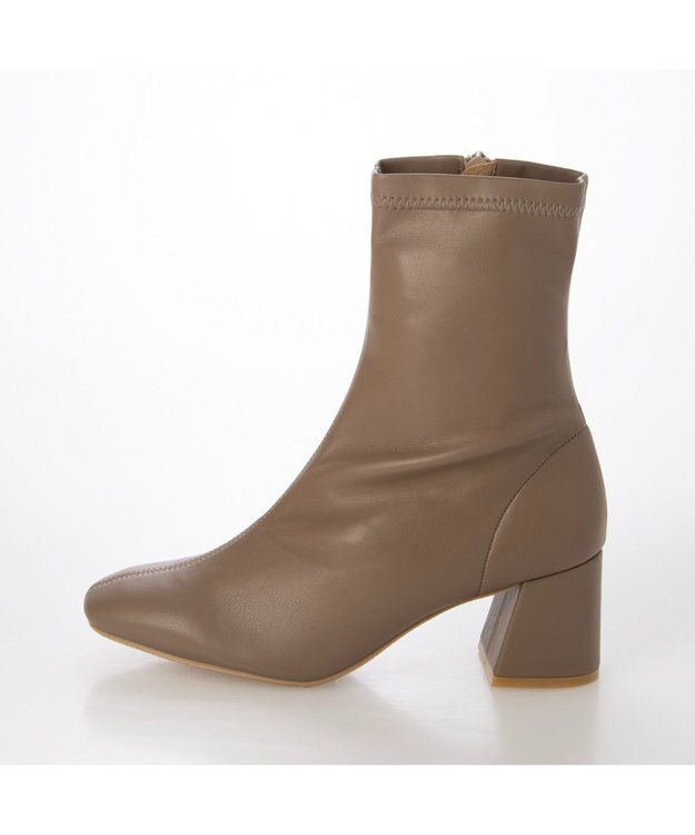 MODE ET JACOMO <carino>【レイン対応】ストレッチヒールブーツ （ブラック） オーク